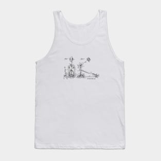 Awesome Gift For The Drummer Vintage Drum Beat Patent Print 1951 Tank Top